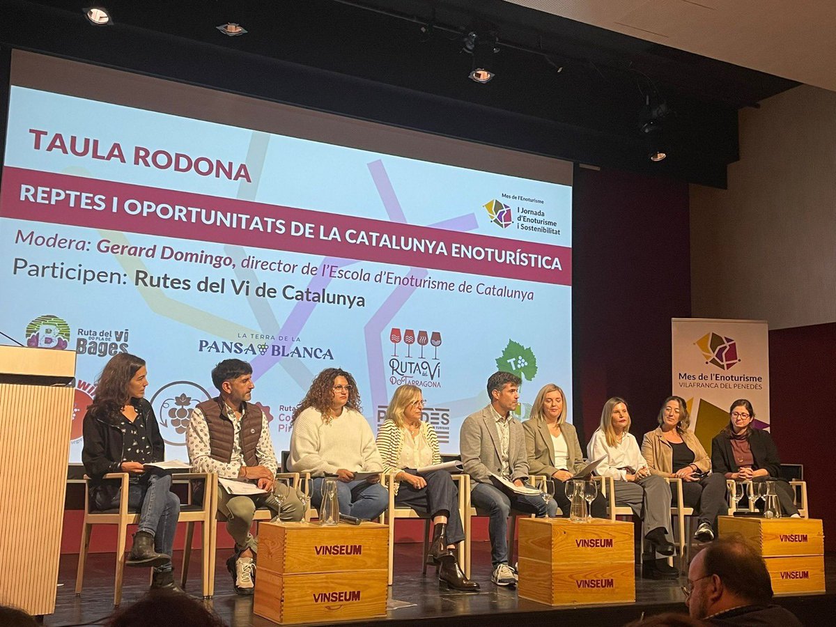 🍇 La Ruta del Vi DO Pla de Bages, impulsada pel Consell i <a href="/dopladebages/">DO Pla de Bages</a>, ha participat a la I Jornada d’Enoturisme i Sostenibilitat de l’<a href="/enoturismEDU/">Escola Enoturisme Catalunya</a>.

Una trobada per treballar per un enoturisme més sostenible, responsable i arrelat al territori. 🌿 Al Bages ho tenim clar!
