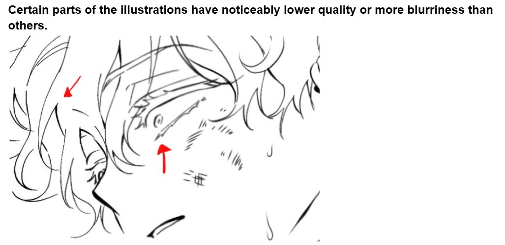 Ima be real, yall gotta be careful with making these absolute rule lists about spotting ai in artworks  because this blurriness also happens when u transform or resize lines if they aren't vector lines please be careful about what u post innocent artists will be accused fnr
