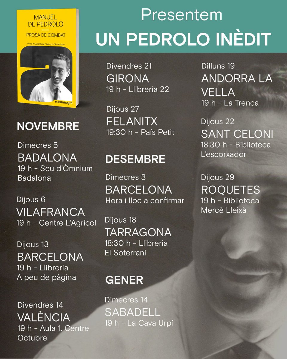 Avui, a les 19 h. al Centre Agrícola a Vilafranca

<a href="/Espai_Pedrolo/">Espai Pedrolo</a> <a href="/7lletres/">7lletres</a> <a href="/CConcabella/">Castell de Concabella</a> <a href="/AnyPedrolo_2018/">AnyPedrolo_2018</a> <a href="/amorenobedmar/">Anna Moreno-Bedmar</a> <a href="/AnnaVillalonga/">Anna M Villalonga</a>