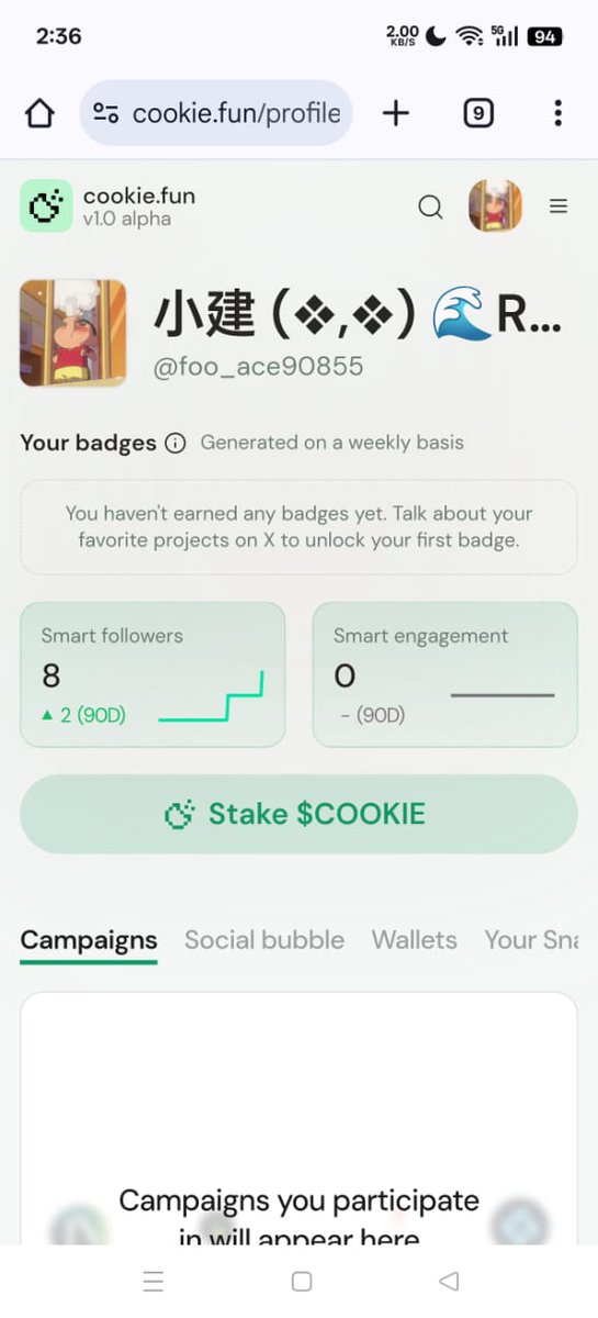 foo_ace90855's tweet image. 现在新嘴撸的这个 @xeetdotai 项目可以开始玩了。
点击一下链接:xeet.ai/refer/foo_ace9…

现在我也开始加入了这 @KaitoAI @cookiedotfun 两个项目
虽然加入可能有点太迟了
有兴趣的话可以点击一下链接:
2⃣Kaito: yaps.kaito.ai/referral/18384…
3⃣Cookie: cookie.fun/r2r4rKJy
#cookie #kaito #yapper