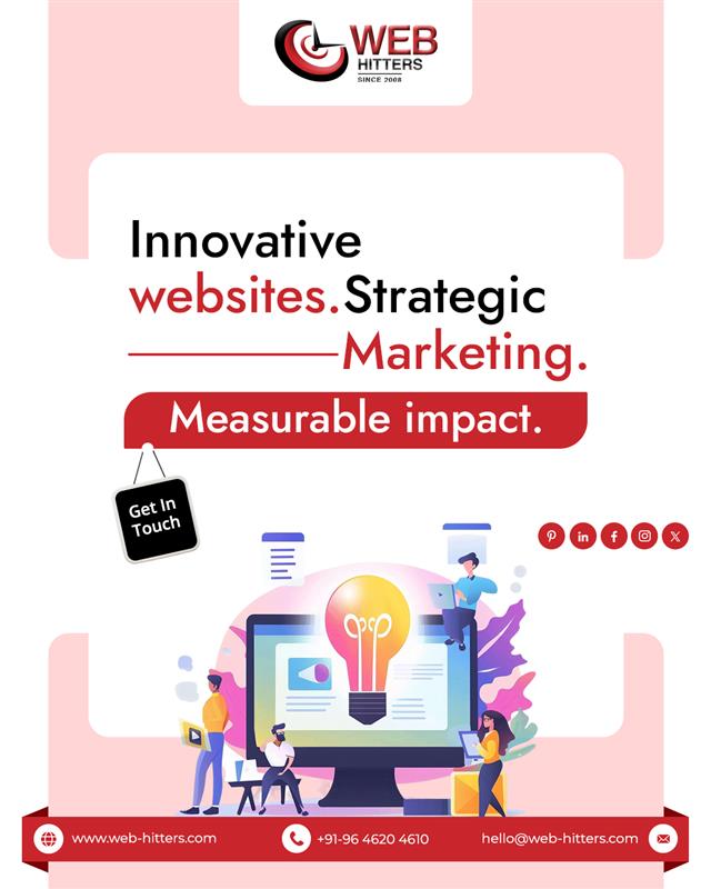 Innovative websites. Strategic marketing. Measurable impact. 
Let’s turn your ideas into digital success with WebHitters!
🌐 web-hitters.com
#webdevelopment #digitalmarketing #branding #seo #marketingstrategy #creativeagency #marketingagency #sandeepbhandari #webhitters