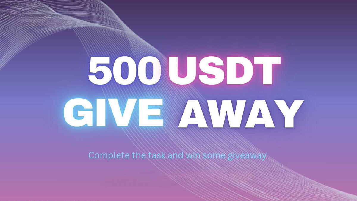 $500 in $USDT giveaway 

- Retweet +Like ❤️
- Submit WL address 👉 docs.google.com/forms/d/e/1FAI…

$25 would be sent to 20 winners. 🔔