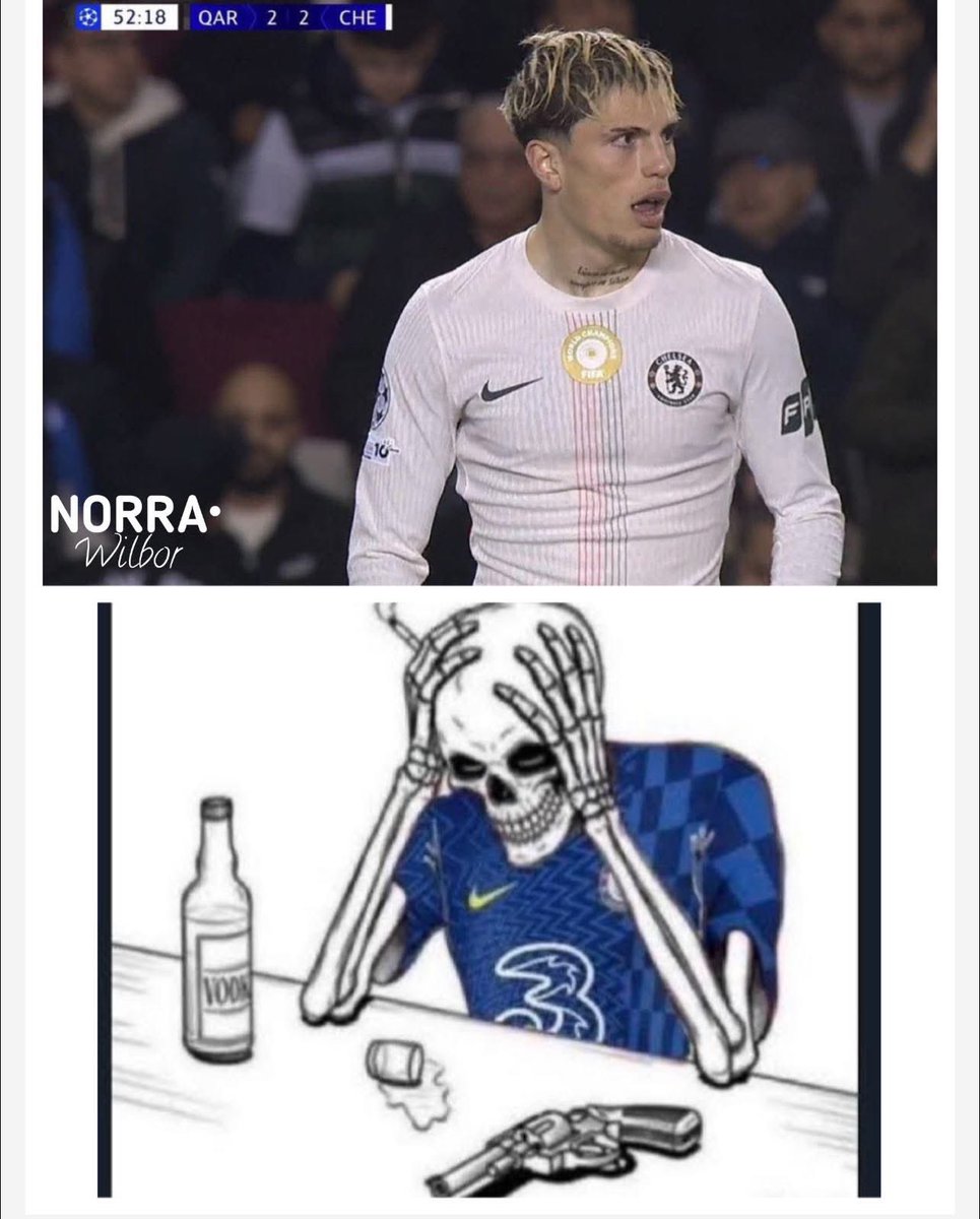 Chelsea fans whenever Garnacho scores .. 
They know they’re not getting a win.. 😂💔