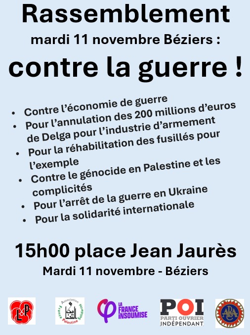 LibreGroupe's tweet image. rassemblement à Béziers le 11.11