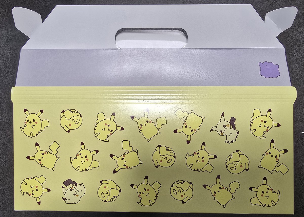 今回のミスドとポケモンコラボかわいいぞ。箱の隠れメタモンかわいい