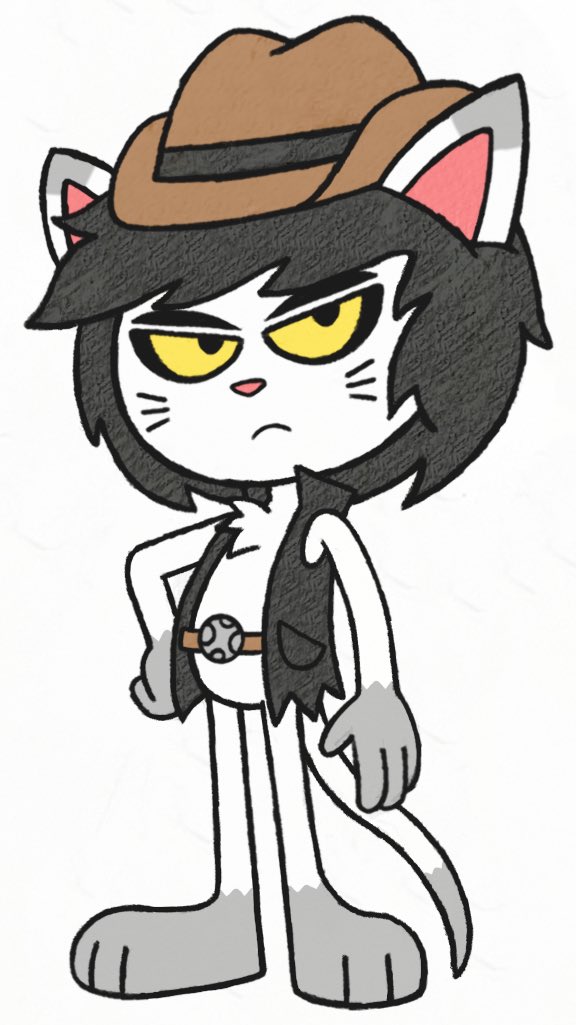 Lunis is Mr. Moon Man’s pet cat and sidekick who gained his powers from absorbing X-rays from the moon. He can overwhelm enemies by slashing with his powerful moon claws. This cat can also sleep just about anywhere! 🐱 #Lunis #Cat #Sidekick #Sleep #Moon #OC #JJSponge120