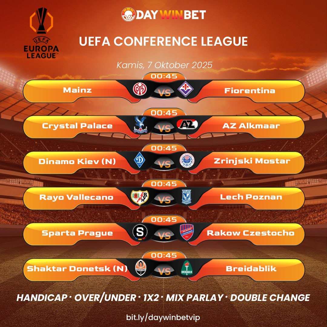 officialdaywin's tweet photo. “Bukan cuma nonton, tapi main di situasi panas!
UEFA malam ini isinya tim elite semua ⚡
Yang ngerti timing pasti udah siap pasang MIX PARLAY, OVER/UNDER, sampe DOUBLE CHANGE.
Cuan gak dateng dua kali, bro.

join : https://t.co/SLZSF5VHL3 https://t.co/Xmbx5QVhFJ