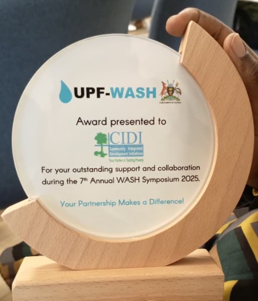 CIDIUganda's tweet photo. CIDI is proud to be recognized for outstanding support and collaboration at the 7th Annual WASH Symposium 2025. This award motivates us to continue delivering exceptional results 🎉💦 #CIDIAwards #WASHSymposium #CIDI #WASH #Sustainability #NilePostNews https://t.co/c0gDXDeLJv