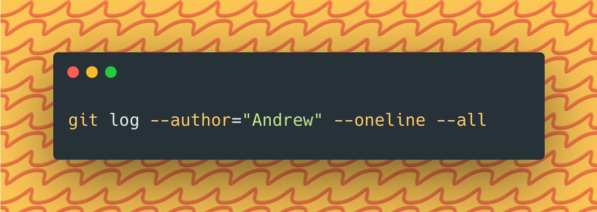 daily_web_dev's tweet image. How to display a compact history of all commits made by a specific author across all branches #git