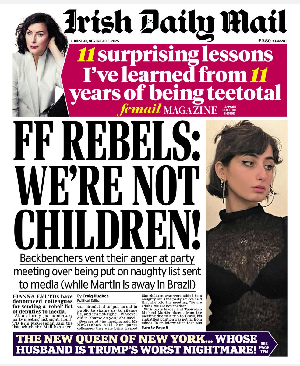 Fianna Fáil rebels rage against “naughty list” in heated meeting while leader Micheál Martin is away…