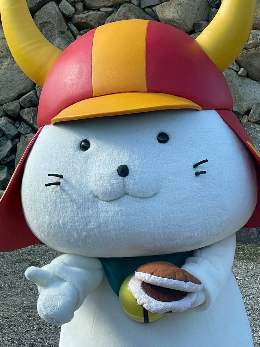 ひこひこ 本日はとても良いお散歩日和で、#ひこにゃん 殿はのびのびとお散歩時間