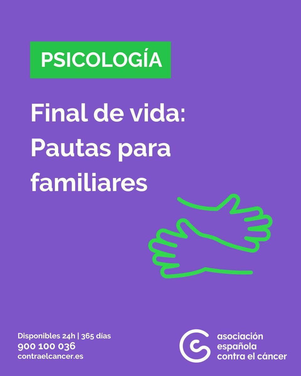 💚 Acompañar a un ser querido en sus últimos días no es fácil. Surgen emociones como la tristeza, el miedo o la impotencia.

En este vídeo te damos pautas para afrontar esta etapa y ofrecer apoyo y calma.
👉 blog.contraelcancer.es/pautas-familia…
