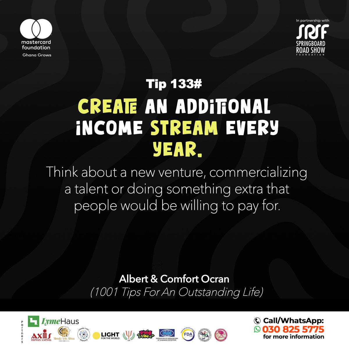 GhanaGrows's tweet photo. Every year is a chance to create something new that earns you income while helping you grow.
#SpringboardInspires #fyp #Passion #StayDriven
#SpringboardRoadShow2025 #VisionToReality
#HopeDey #RiseAndShine #MorningMotivation https://t.co/HossCXPtKE