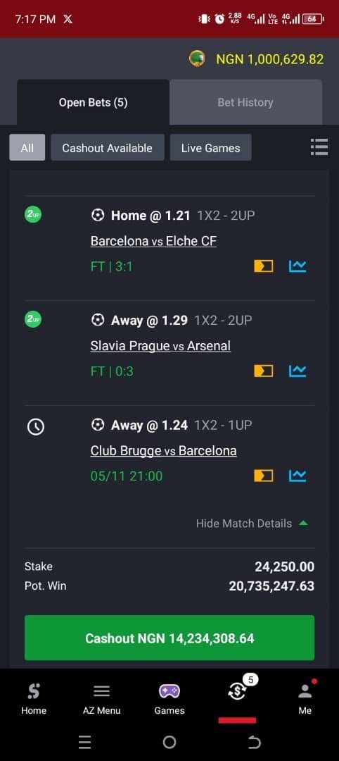 Omo this dude can’t leave 6m and take 14m 😭😭😭😭 God I need kind of this cashout 🙏🙏🙏and see what I can do