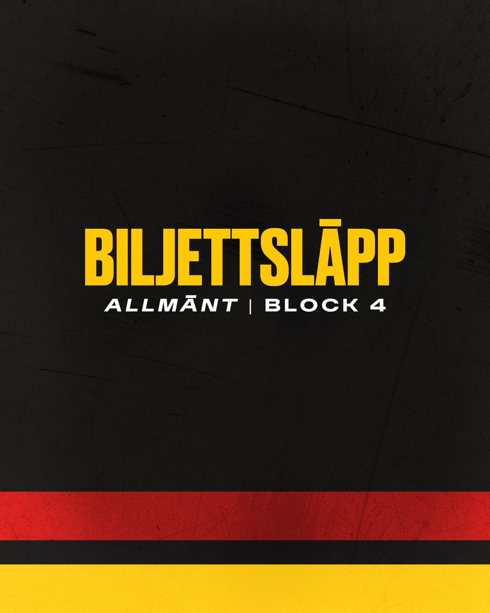 10:00 ⏳

🎟️ Säkra dina biljetter på brynas.se

BLOCK 4:
Brynäs 🆚 Djurgården
Brynäs 🆚 Skellefteå (Moderklubbsmatchen)
Brynäs 🆚 Leksand
Brynäs 🆚 Färjestad