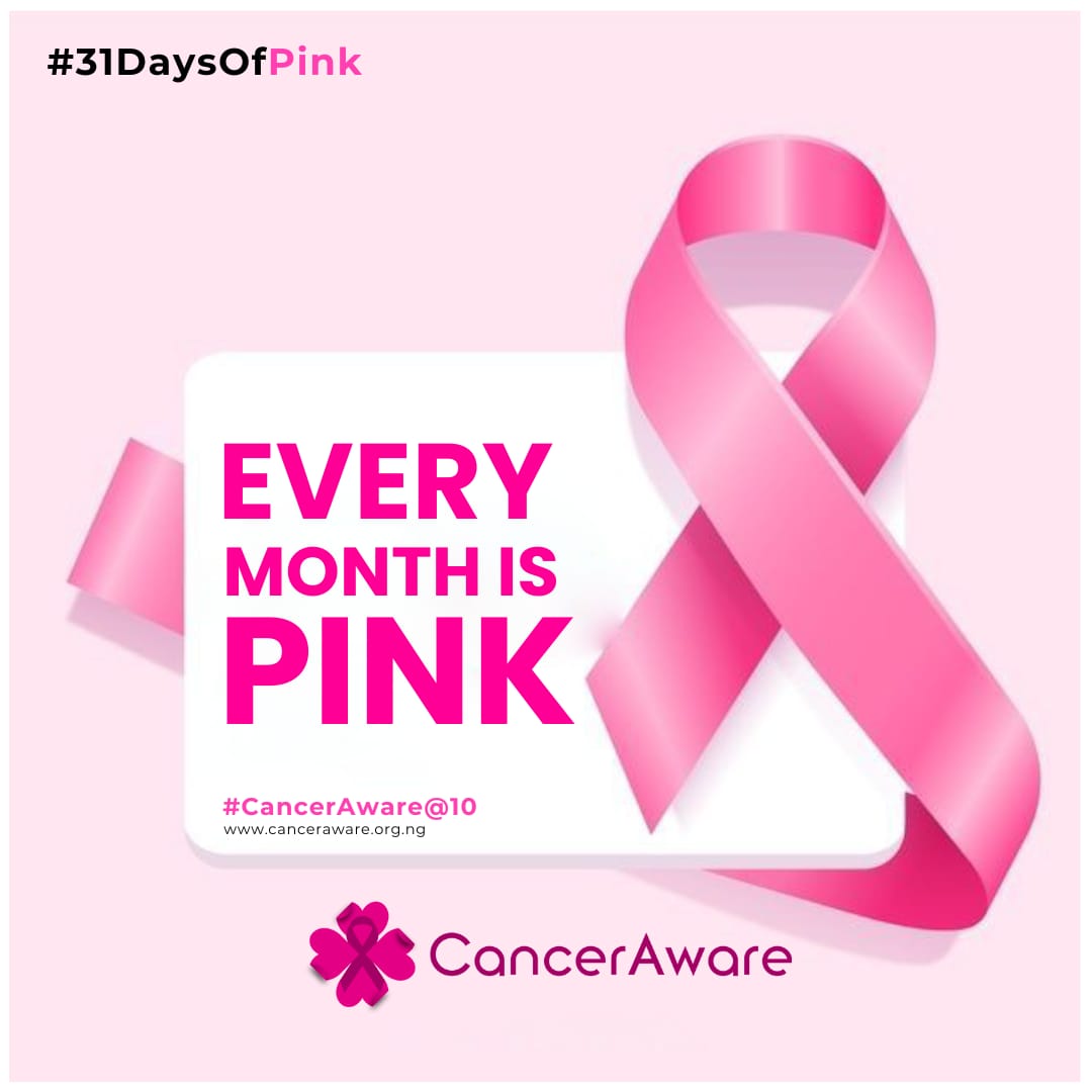 CancerAwareNG's tweet image. Breast cancer isn’t only an October issue;  it happens every day. Ladies, keep doing monthly self-exams, annual screenings, live healthy and spread the word. Early detection saves lives.
Every month is a month for awareness. 

#CancerAware #EveryMonthIsPINK