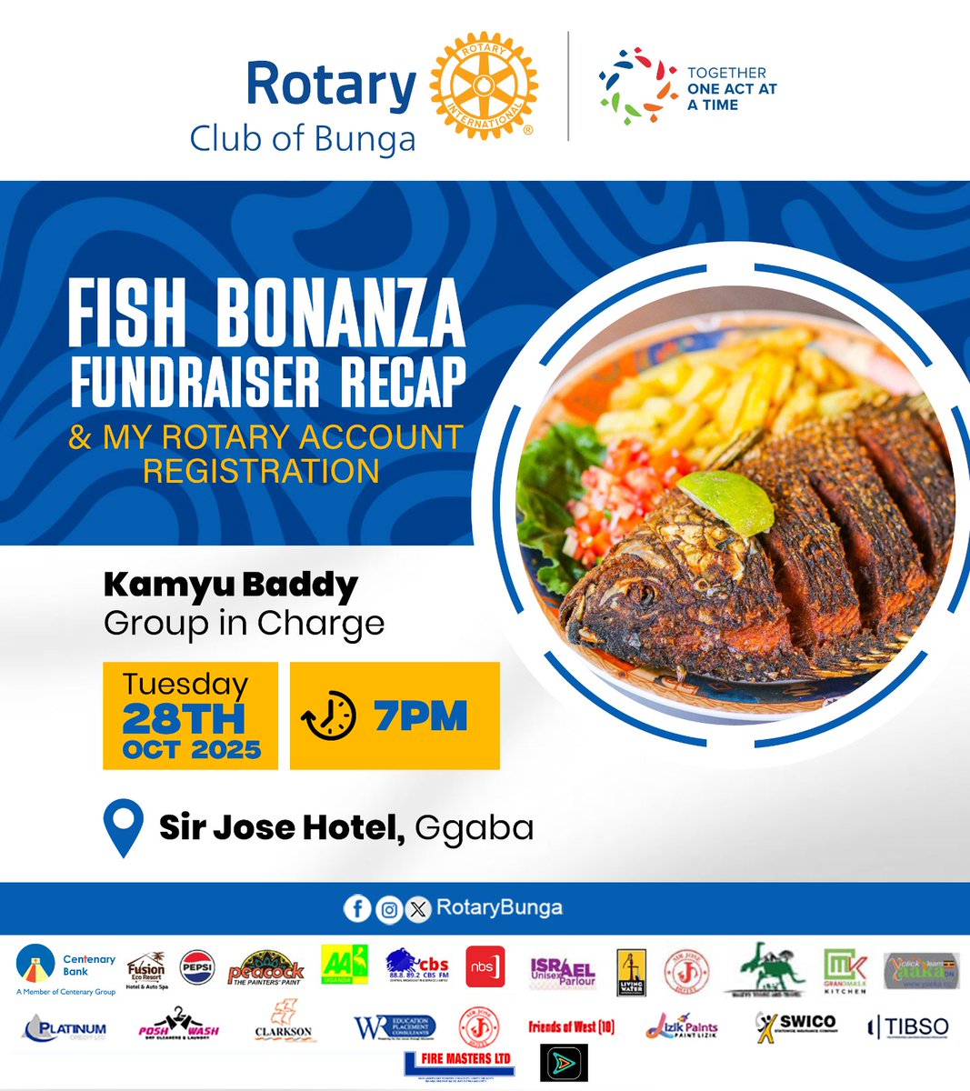 RotaryBunga's tweet image. What a night to remember! 
The Fish Fundraiser was a splash of success... laughter, great food, and even greater purpose! 

A huge THANK YOU to everyone who showed up, supported, and stood with us.
Together, we’re making an impact happen!
 #ServiceAboveSelf #RotaryBunga