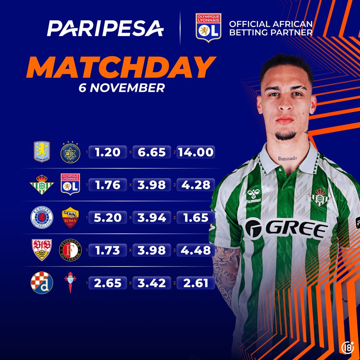 🏆EUROPA LEAGUE TONIGHT!

Big clubs, crazy stories, and pure chaos incoming 😤
Who’s taking it — Roma, Lyon, Aston Villa or an underdog surprise? 👀

👉 Drop your pick &amp; prove your football IQ!
🔥 Bet smart on UEL with PariPesa: m.paripesa.bet/63j