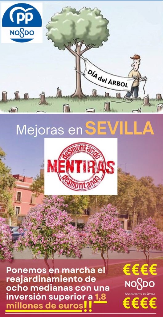 SOSterritorios's tweet image. Las carísimas #Mentiras y #Timos del @PPAytoSevilla.
La #Verdad, en las medianas de Av. #Torneo y Av. Jiménez-Becerril, @Ayto_Sevilla ha talado más de 300 #Aligustres  para instalar tubos de canalización de los nuevos cables de #Farolas y #Semáforos.
Ahí solo crecerán #Jaramagos.