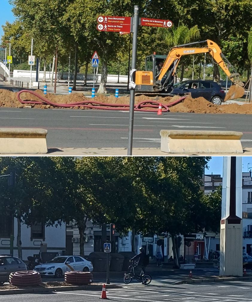 SOSterritorios's tweet image. Las carísimas #Mentiras y #Timos del @PPAytoSevilla.
La #Verdad, en las medianas de Av. #Torneo y Av. Jiménez-Becerril, @Ayto_Sevilla ha talado más de 300 #Aligustres  para instalar tubos de canalización de los nuevos cables de #Farolas y #Semáforos.
Ahí solo crecerán #Jaramagos.