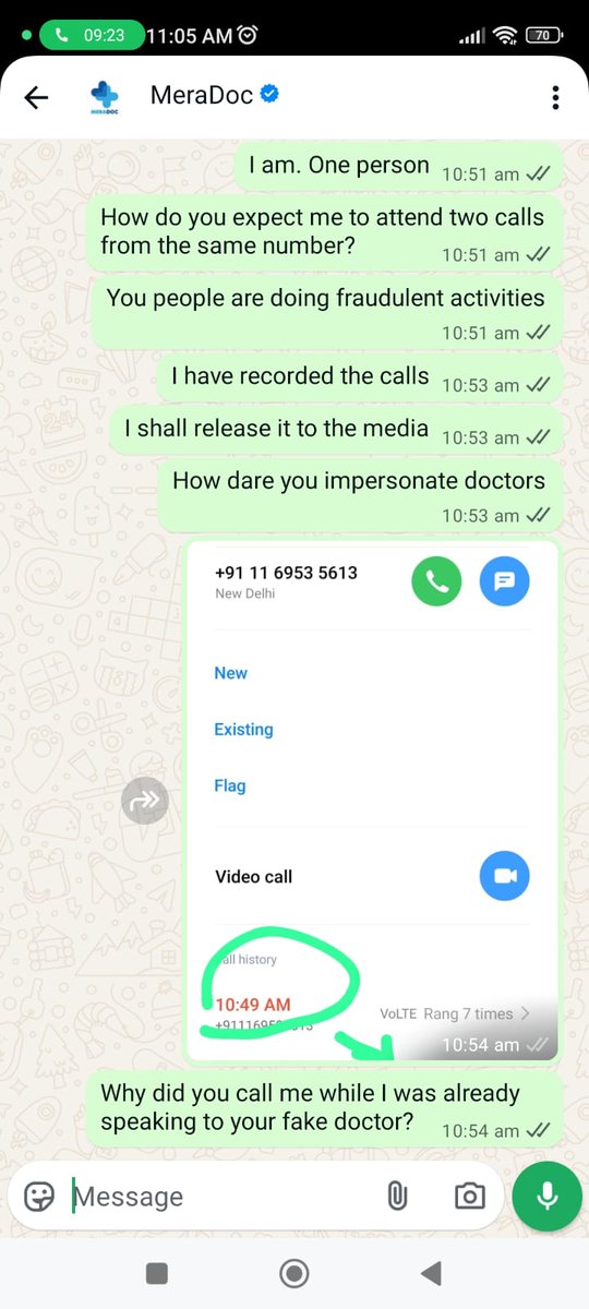 LM_writes's tweet photo. 🚨 Serious alert!@amazonIN @AmazonHelp @amazon 
your partner @meradocofficial  is allegedly using fake doctors!

I have call recordings where the “doctor” didn’t know the full form of MBBS &amp; said they were in a call centre.

#FakeDoctors #MedicalFraud #Amazon @MoHFW_INDIA @ndtv https://t.co/0MDLwXXRpe