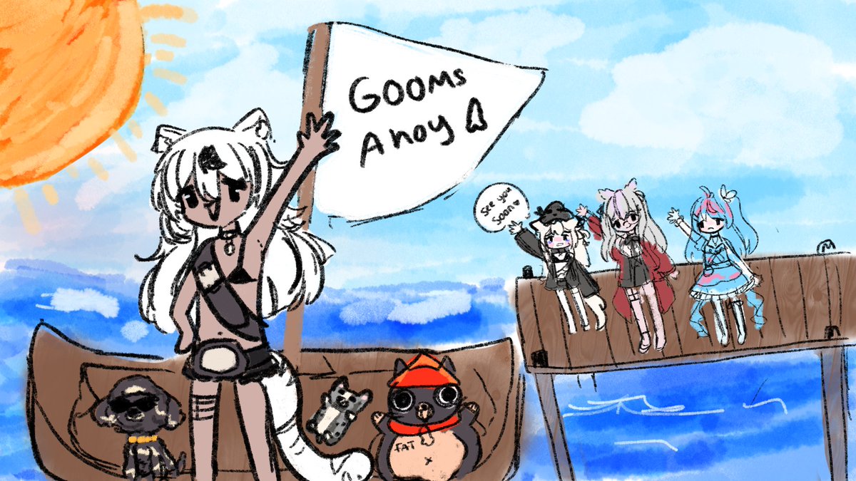 We've been together for 4 years~ I'll miss you forever my silly partner in crime. Even if you are the biggest tsundere i've ever met.. I know you love me 💢
I'll miss making you mald at me in every video game we play.
No matter the different paths gaoko will be forever 🩷 🖤