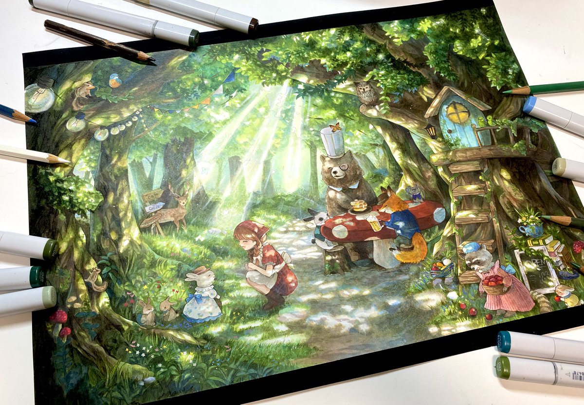 orange___0925's tweet photo. COPICAward 2025 
グランプリ受賞いたしました🏆

まだまだ実感が湧きませんが、幸せな気持ちでいっぱいです😭✨
数多くの素敵な作品の中から私の絵を選んで頂いけたこと、心より光栄に思います。応援して下さった皆様、本当にありがとうございます。
これからも頑張ります✍🏻

  #コピックアワード2025 https://t.co/nIQO68LKTu