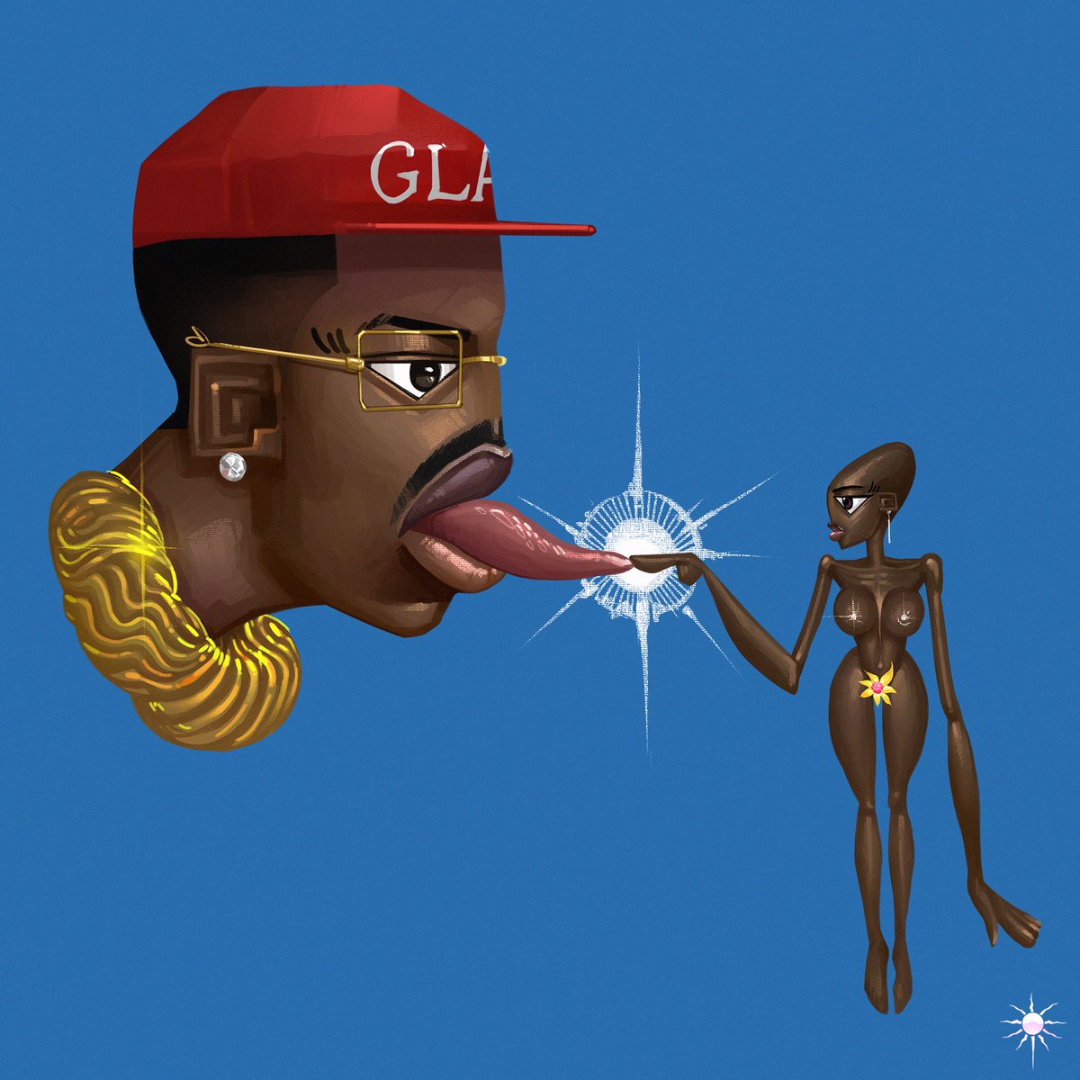 Casper_artz's tweet photo. My cover art for @tylerthecreator sugar on my tongue 
 Please tag him in the comments 🔥🙏🏾
#tylerthecreator #art #donttaptheglass https://t.co/Rjbfwhc361