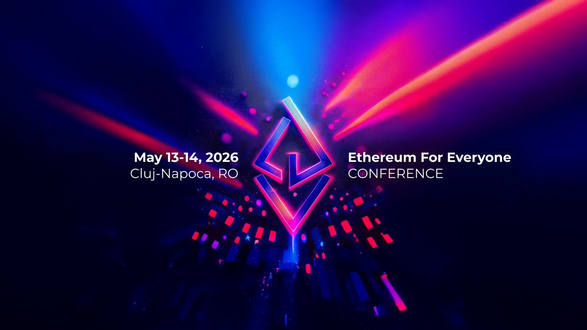 ETHCluj has always been about people - the ones who show up, build collaboratively, and share a moment together🌿

Next May we meet again.
Mark you calendars for
🗓️May 13-14, 2026

The venue’s still a little secret, but we can’t wait to tell you. Share the news &amp; see you soon!