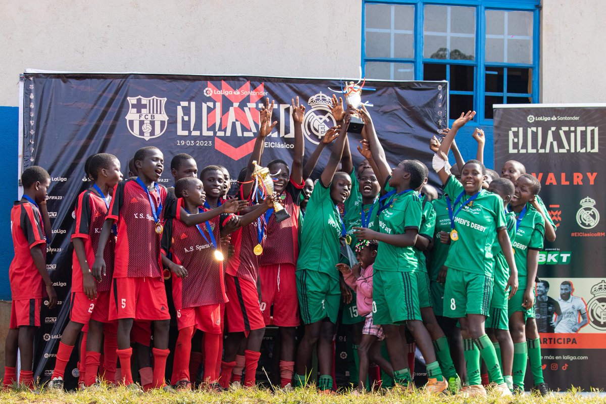 #TBT
<a href="/LaLigaEN/">LALIGA English</a> &amp; #ElClassico Champions for both Boys and Girls U15 category.
Thanks #LaligaFoundation for the Impact we experienced in Uganda.