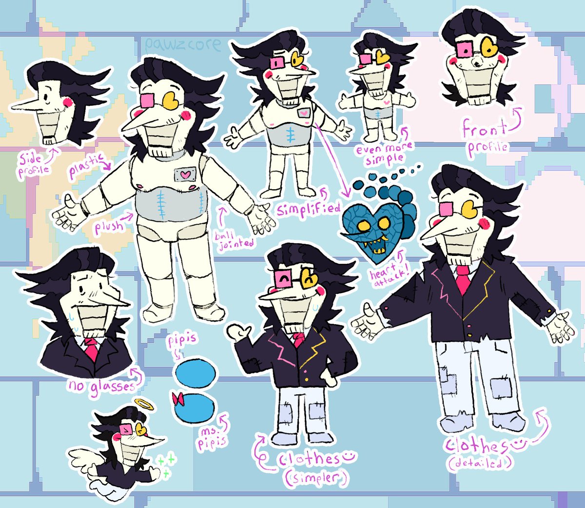 i sliiightly updated his hair + jacket colors... more purpley now