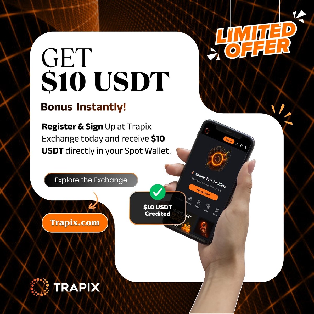 💥 Limited Time Offer! 💥
Get $10 USDT instantly when you register on Trapix Exchange 🚀

✅ Sign up in seconds
✅ $10 credited instantly to your Spot Wallet
✅ Start trading right away!

Don’t miss out — grab your bonus now 🔥
👉 Trapix.com

#TrapixExchange