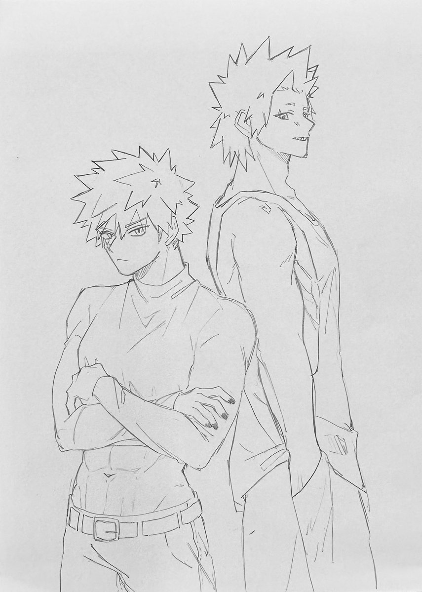 （只是想看他們穿很gay的衣服）
（很gay不是貶義詞）￼
-
#krbk #kiribaku #kirishima #bakugo #切爆