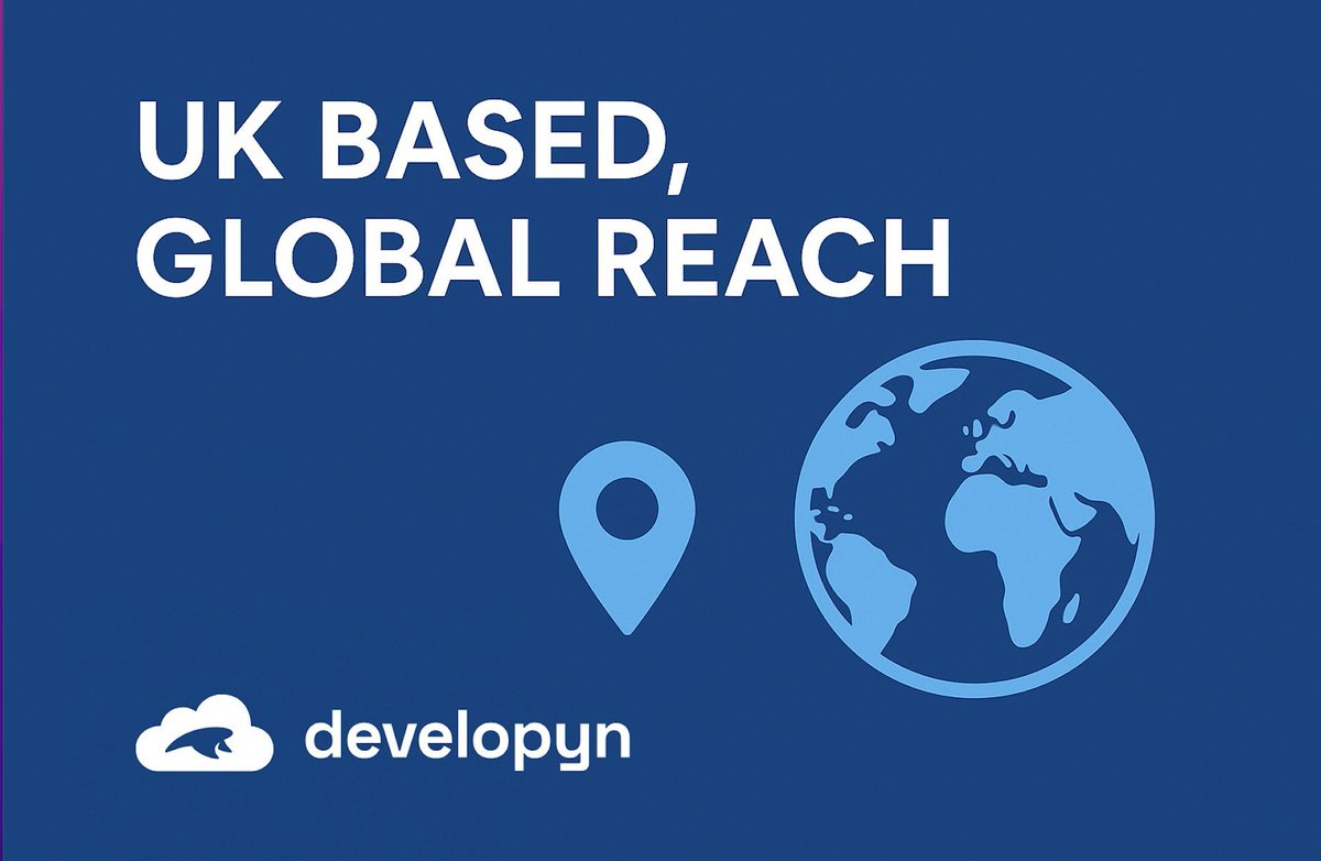 developyn's tweet image. 🌍 UK-based, global impact. At Developyn, we help businesses expand beyond borders with smarter digital strategies and sustainable growth. developyn.com #Developyn #GlobalReach #BusinessGrowth #DigitalConsulting