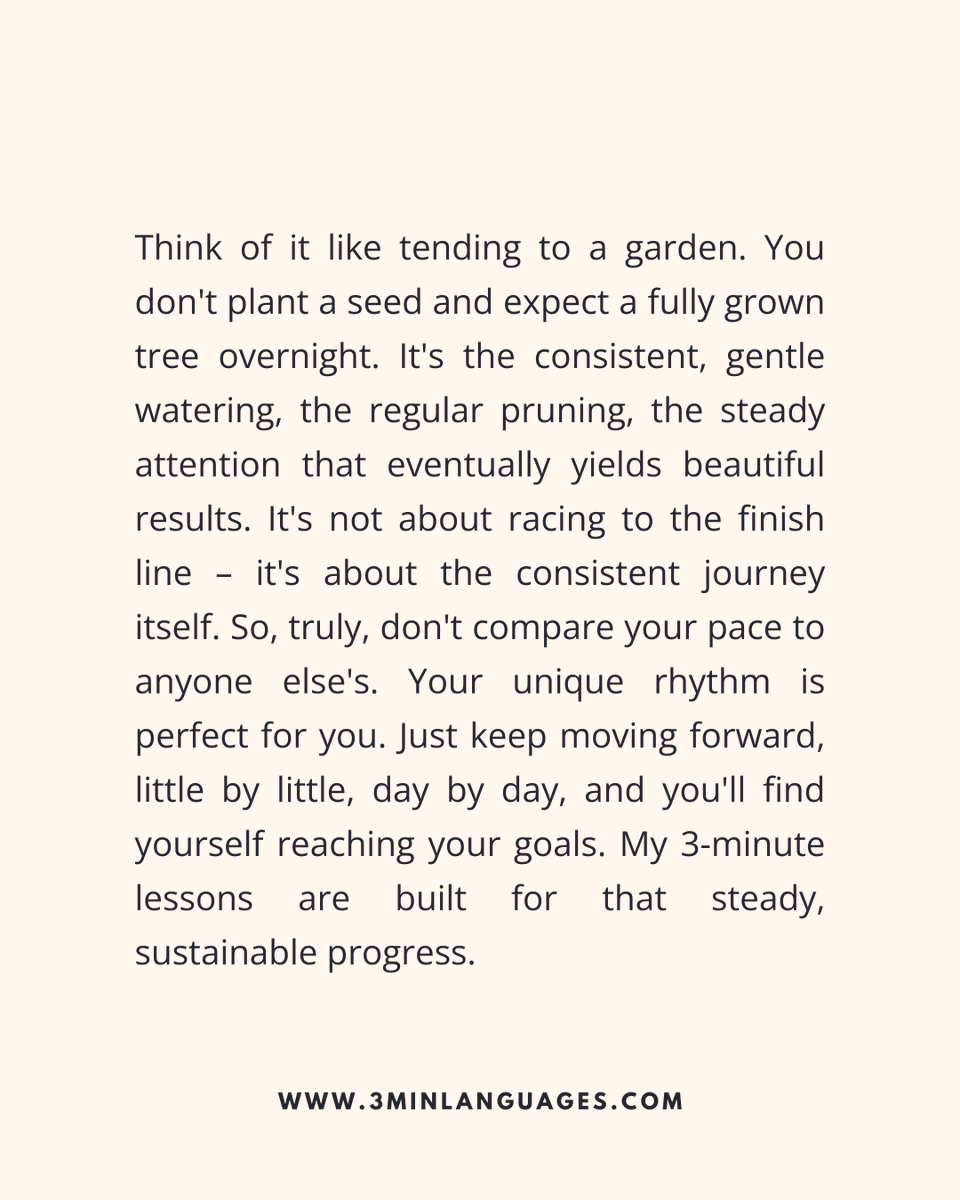 3MLanguages's tweet image. Perfect conditions won’t arrive. Start anyway.
 3 minutes is enough to begin.
 👉 Take the first step: 3minlanguages.com

#3MinuteLanguages #StudyIn3 #LanguageLearning #MicroLearning #Consistency #LearnFrench #LearnSpanish #LearnGerman #LearnItalian #LearnPortuguese
