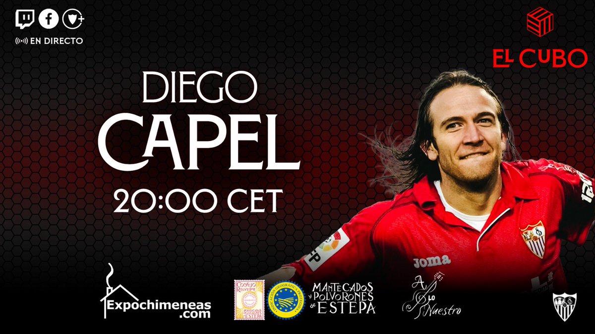 Hoy jueves. 20.00 horas. Con el gran <a href="/Diego11Capel/">Diego Capel</a> en #ElCubo sevillafc.es/sevilla-fc-ott…