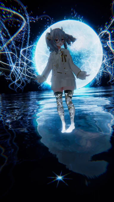 VRChatでの使用を想定した、脚をハーバリウムに変える装飾品を制作中です。 年内には販売できる形にしたいです。 #VRChat