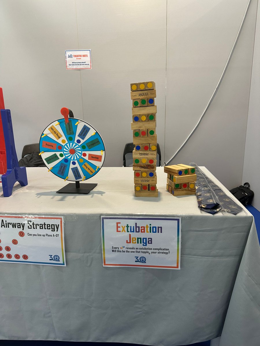 dasairway's tweet image. #WAMM2025 

Please visit DAS stall (107- immediately to the right before you enter the plenary room) to play some exciting airway games! 

You can also purchase DAS@30 theatre hats here.