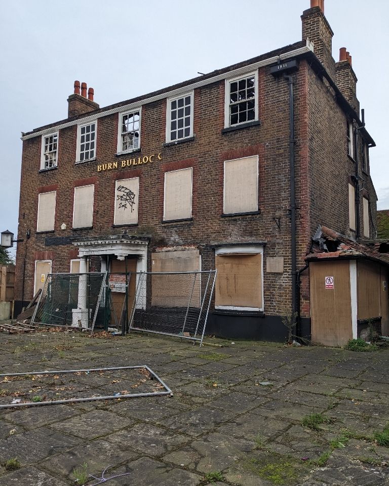 MitchamCrktGrn's tweet image. Condition: Very bad

Vulnerability: High

Trend: Declining

Priority: A - Immediate risk of further rapid deterioration or loss of fabric; no solution agreed

The Burn Bullock entry on latest official &quot;Heritage at Risk register&quot; from Historic England 

historicengland.org.uk/listing/herita…