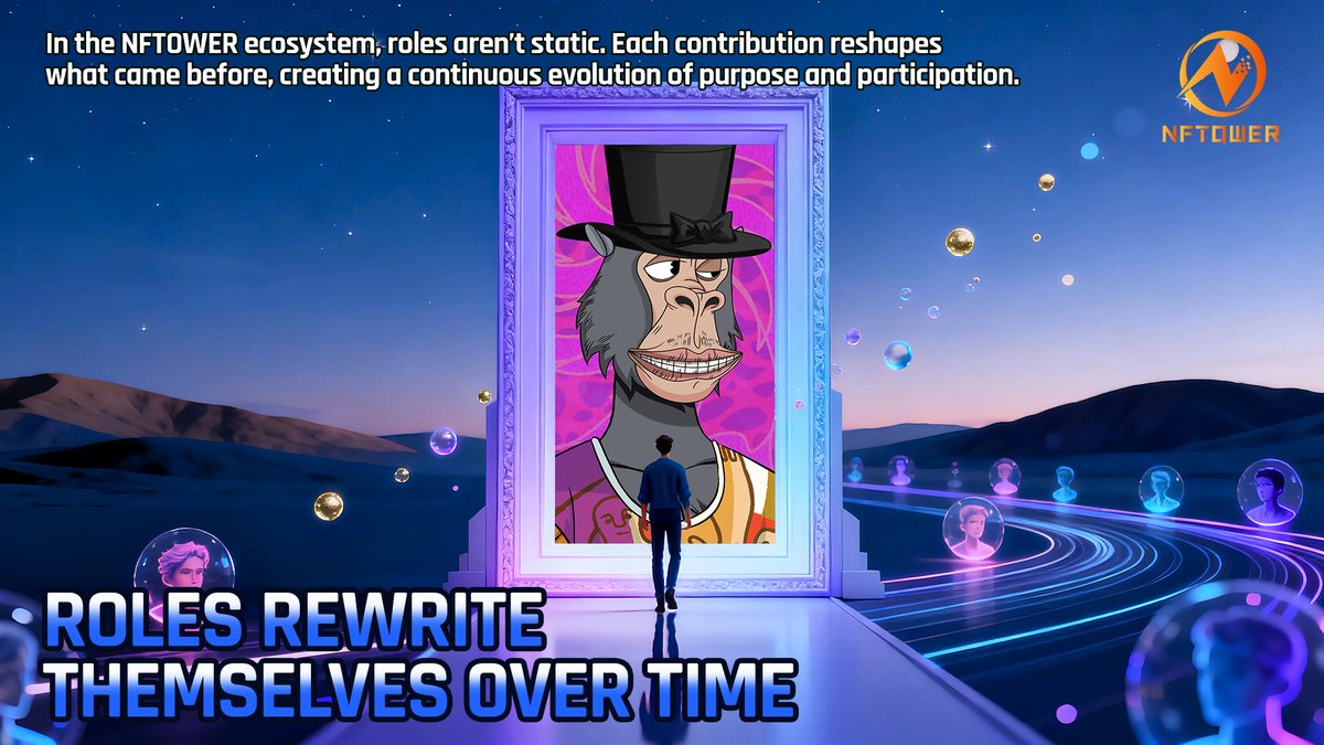 NFTOWER_'s tweet image. 💱 Roles don’t just exist, they rewrite themselves through time.
🌐 At NFTOWER, participation is renewal, not repetition.
💬 “Digital identities evolve faster than platforms.”  Wired, Oct 2025
💎 Value is defined not by permanence, but by adaptability.

#NFTOWER #RoleEvolution