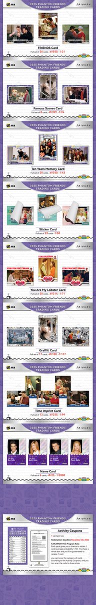 🔥𝐀𝐍𝐍𝐎𝐔𝐍𝐂𝐈𝐍𝐆🔥
𝟐𝟎𝟐𝟓 𝐏𝐇𝐀𝐍𝐓𝐎𝐌 𝐅𝐑𝐈𝐄𝐍𝐃𝐒 𝐓𝐑𝐀𝐃𝐈𝐍𝐆 𝐂𝐀𝐑𝐃𝐒

The one where we ask: What's your favorite "Friends" moment?
Was it PIVOT? We were on a break? Or maybe just the comforting sound of the fountain at Central Perk?

🌟Limited to 3000 cases