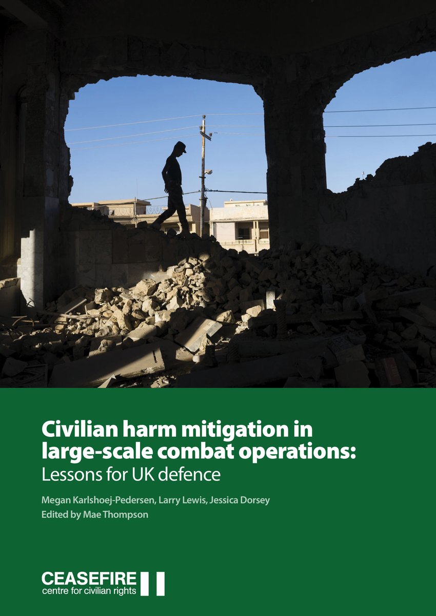 CeasefireCentre's tweet photo. OUT NOW: Our new report finds UK defence is ill-prepared to protect civilians from harm from UK military operations.

Civilian protection is scattered across a patchwork of ad hoc policies, doctrines, and operational practices, containing promising elements but leaving significant gaps. 

Drawing on lessons from the US and the Netherlands, the report provides concrete recommendations to the UK government and MoD and urges immediate action. 

Full report: https://t.co/eBkn7r47TK