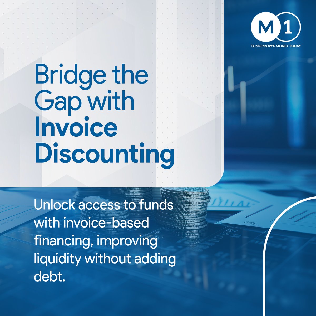 M1xchange's tweet image. Working capital drives every business — but delayed receivables can slow growth.
At #M1xchange, our RBI-licensed #TReDS platform helps businesses unlock early payments &amp;amp; maintain steady cash flow.
Visit m1xchange.com to access debt-free working capital. #MSMEFinance