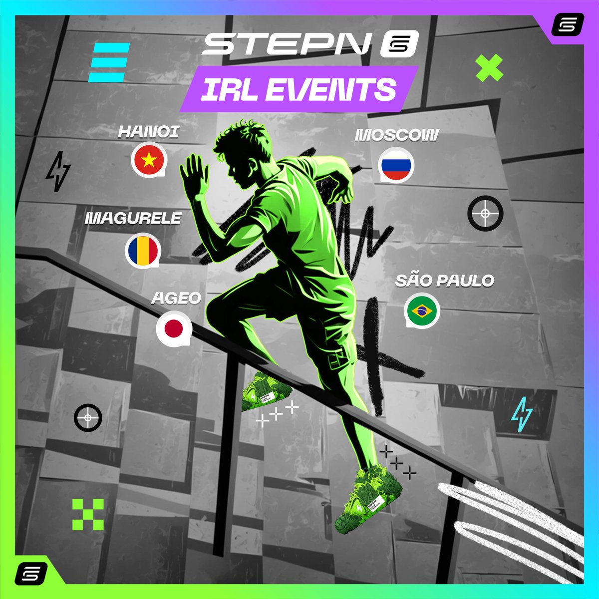 ⚡️ STEPN IRL Events 🌍🏃‍♂️🏃‍♀️

Here’s your chance to meet fellow STEPNers, connect with #FSL Champions, and make new friends around the world! 🌍
From Asia to Europe and South America, exciting IRL events are happening this month, join in if one’s near you! 👇

🇻🇳 STEPN Hanoi Meetup