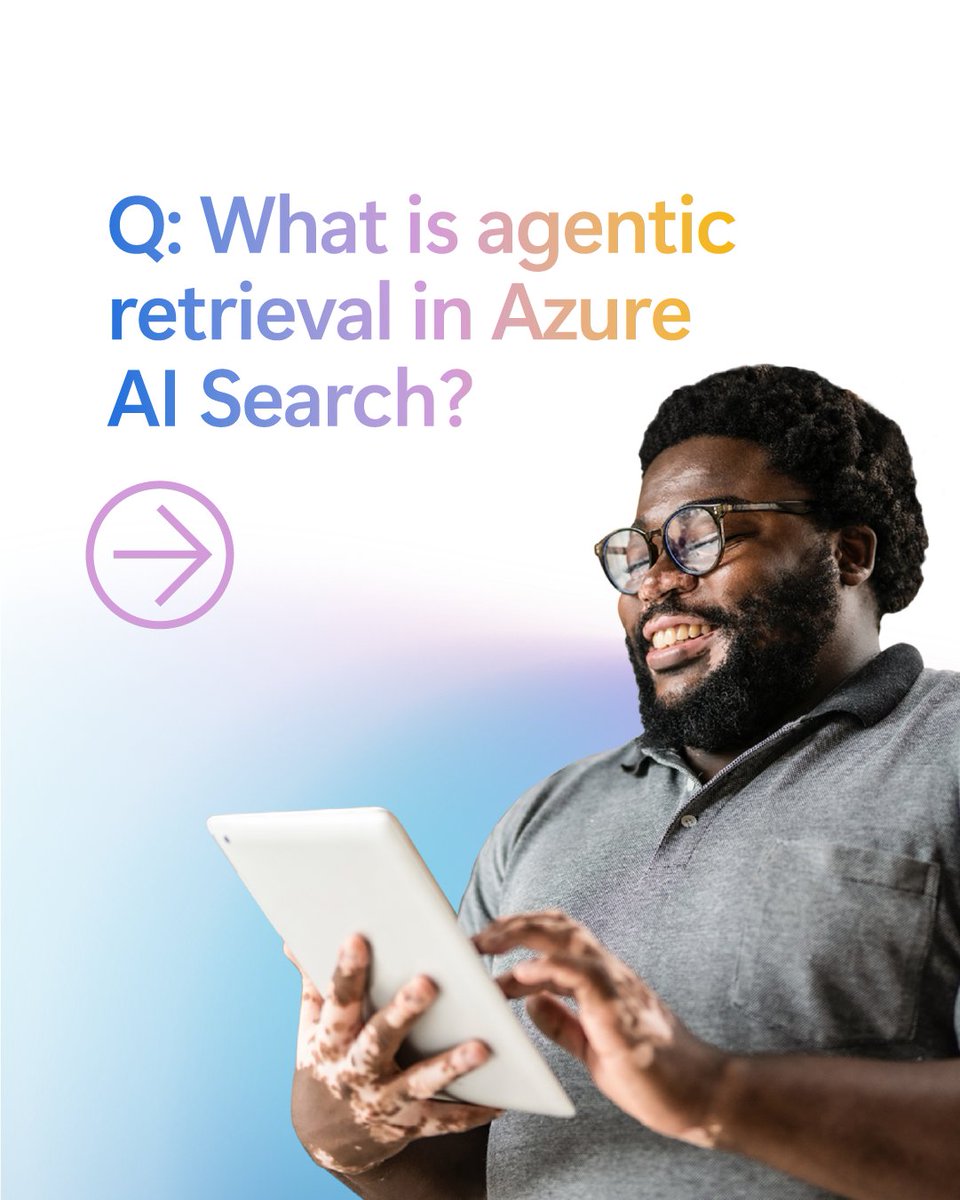 MSDevNo's tweet image. A query engine designed for agents? That&apos;s agentic retrieval in Azure AI Search. It creates and runs its own retrieval plan—improving answer relevance to complex questions by up to 40%. 
#AskAzure