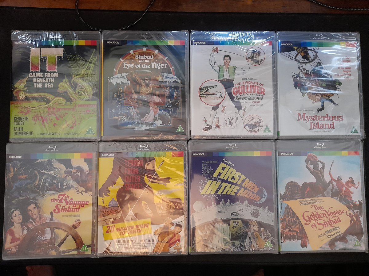 Just picked up these 8 remastered blu-rays in a sale for £6 each.  I have Clash of the Titans in a box set, and will be grabbing the remaining movies next month (have to have a budget or I'd go crazy lol) to complete a collection of Ray Harryhausen movies.