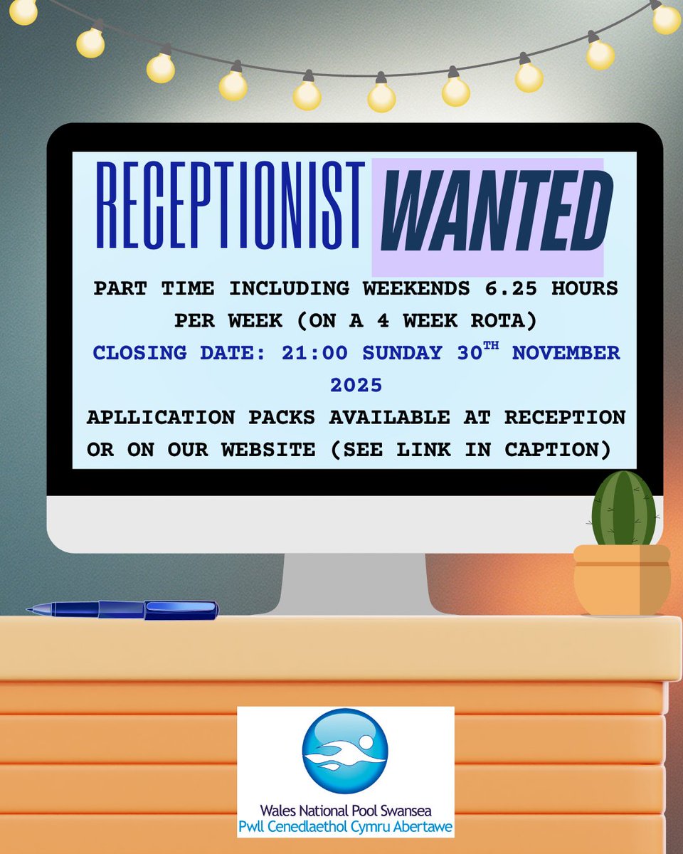 Looking to join our team at the Wales National Pool as a Lifeguard or Receptionist? Look no further! Check out our vacancies page and download an application pack now! Jobs - Swansea Bay Sports Park