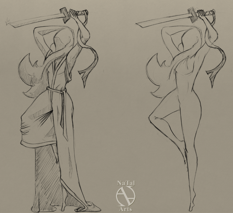 morning sketch... watchin' some kill bill, chapter 3