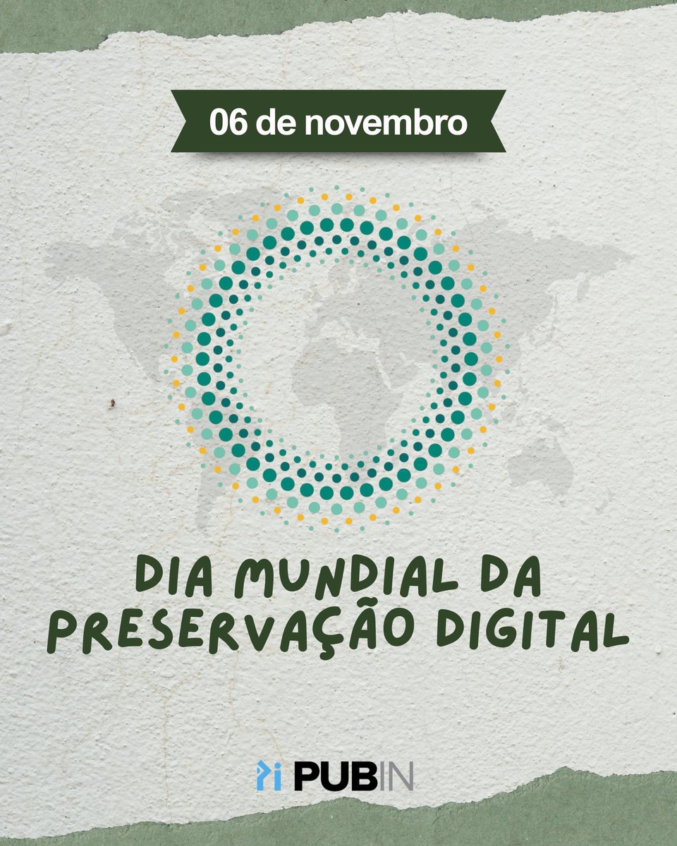 PUBINPT's tweet photo. 💾🌐 Dia Mundial da Preservação Digital! 

🧩 No âmbito do PUB IN, apoiamos as revistas na implementação de processos de preservação digital, com orientações e tutoriais práticos.

#PreservaçãoDigital #PUBIN #RevistasCientíficas #GestãoEditorial #AcessoAberto https://t.co/wmOD8eiI7p