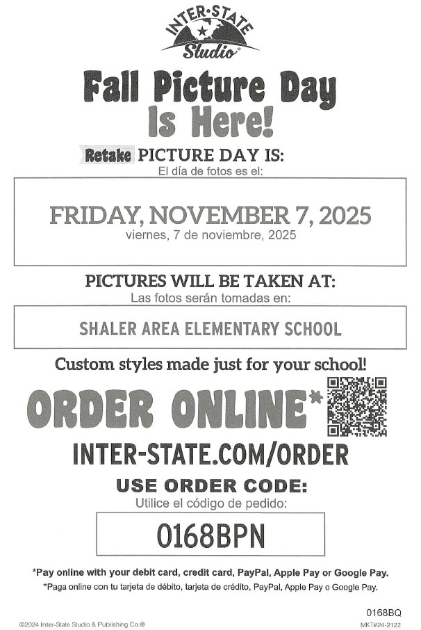 SAESTitans's tweet image. Picture Make Up Day is TOMORROW! 📷
Order Online at inter-state.com/order using code: 0168BPN